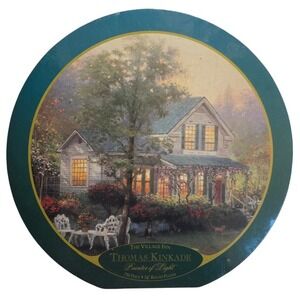 Ceaco Thomas Kinkade The Village Inn Painter Of Light 750 pc 24" Round Puzzle